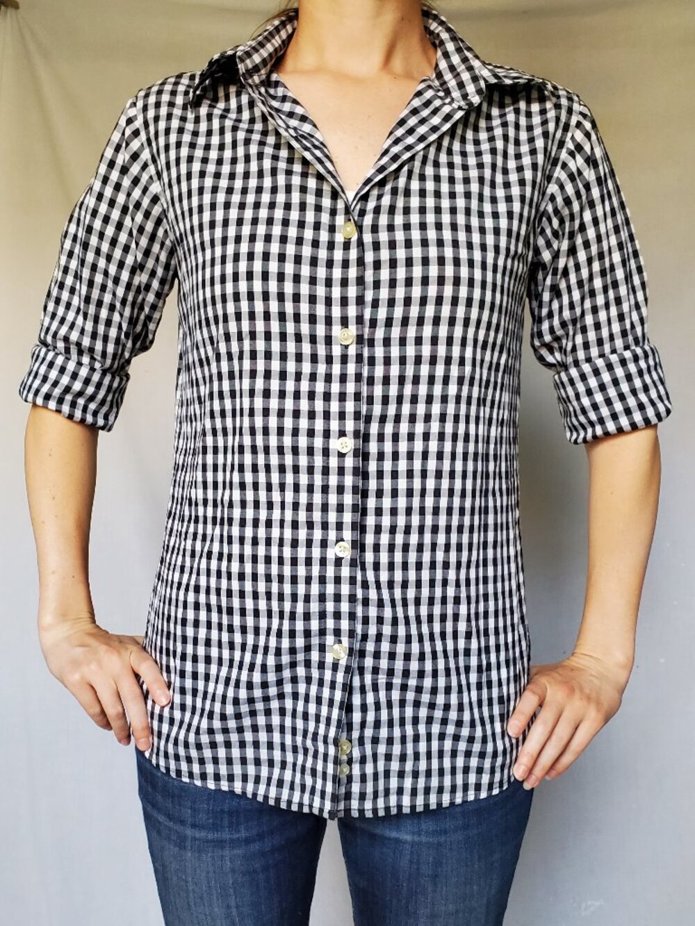 Ultra Club Gingham Checkered Button Up Shirt
